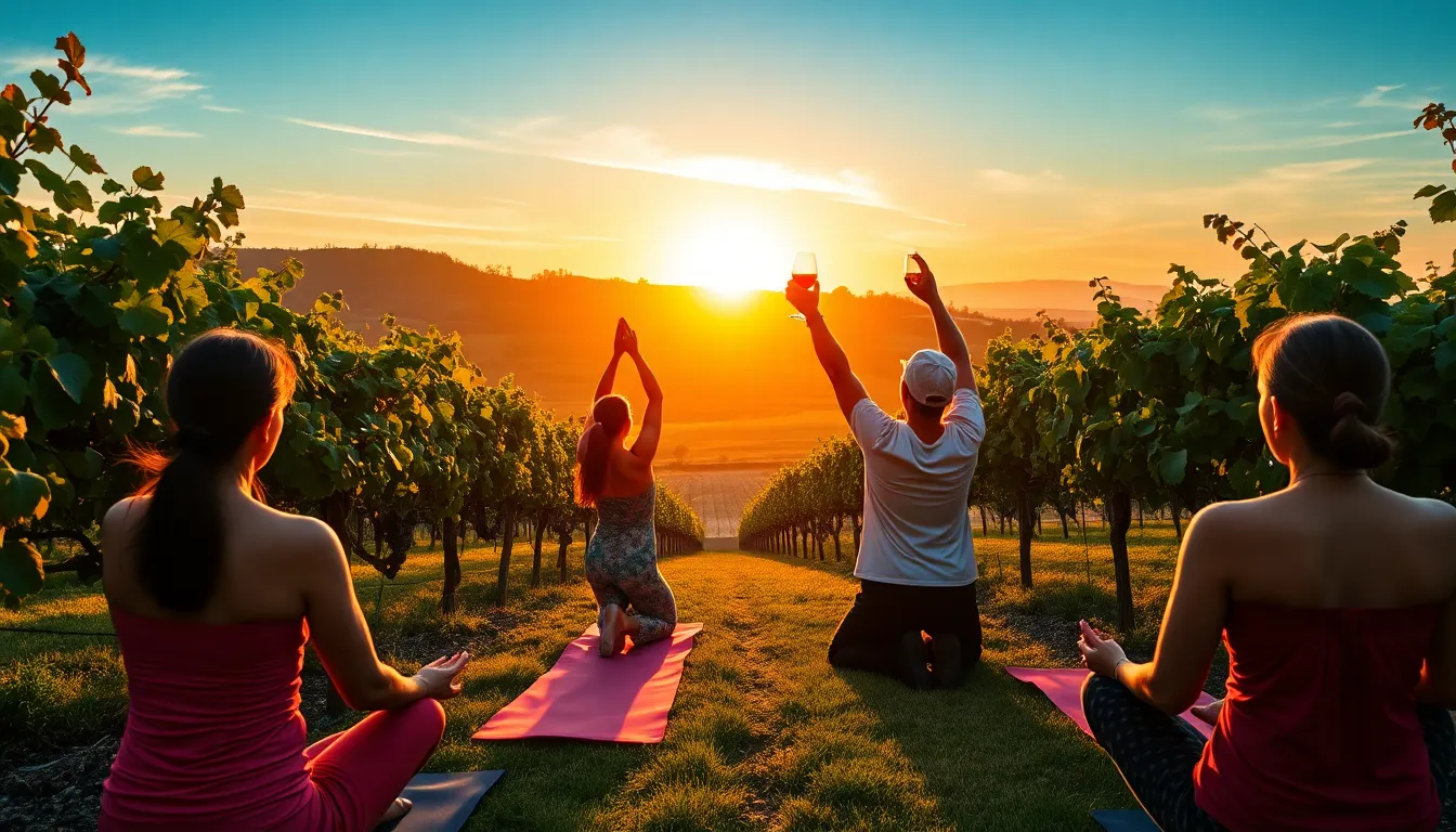 Wein Yoga