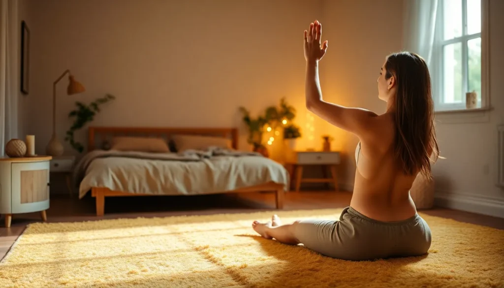 Yoga vor dem Schlafen